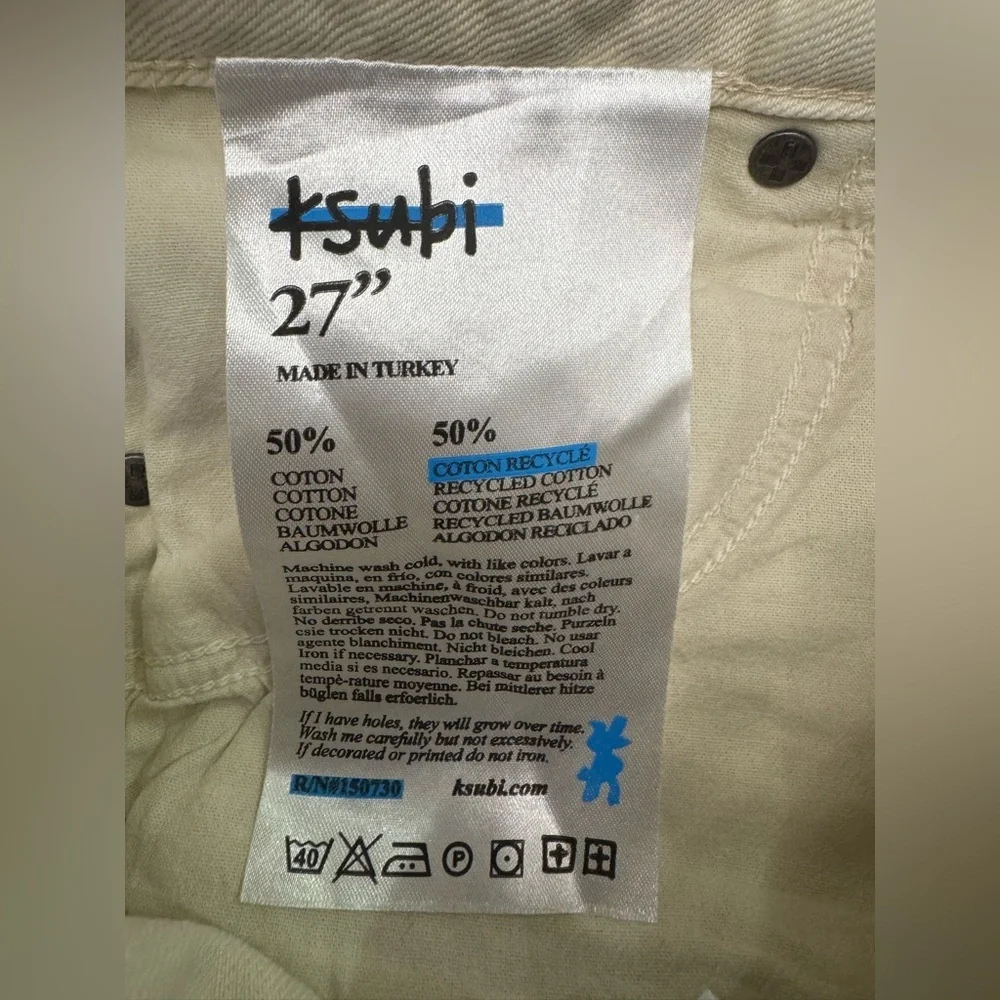 KSUBI  Nine O Mallow Cropped Jeans